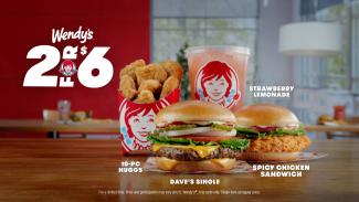 Wendy's® Fall in Love with Wendy’s 2 for $6 Deal